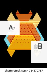 Colorful abstract shapes background. Minimalistic design