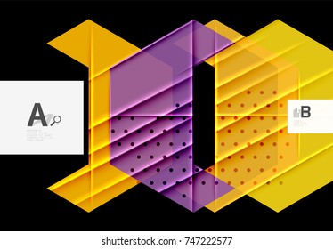 Colorful abstract shapes background. Minimalistic design