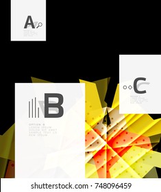 Colorful abstract shapes background. Minimalistic design