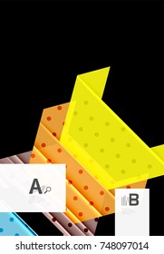 Colorful abstract shapes background. Minimalistic design