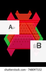 Fondo colorido de formas abstractas. Diseño minimalista