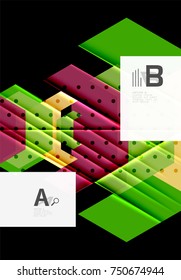 Colorful abstract shapes background. Minimalistic design