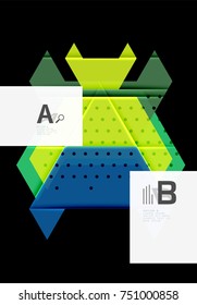 Colorful abstract shapes background. Minimalistic design