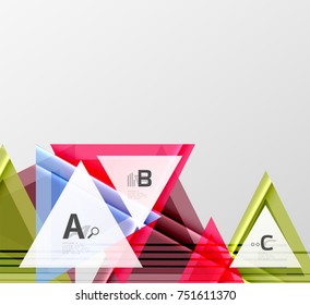 Colorful abstract shapes background. Minimalistic design