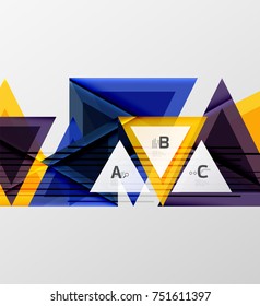 Colorful abstract shapes background. Minimalistic design