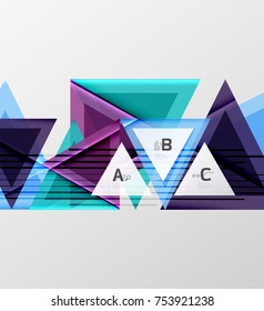 Colorful abstract shapes background. Minimalistic design