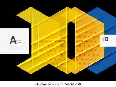 Colorful abstract shapes background. Minimalistic design