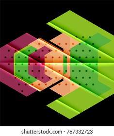Colorful abstract shapes background. Minimalistic design