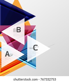 Colorful abstract shapes background. Minimalistic design