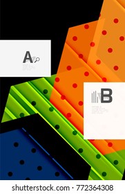 Colorful abstract shapes background. Minimalistic design