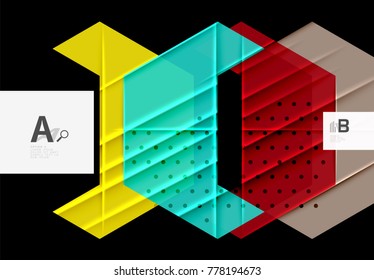 Fondo colorido de formas abstractas. Diseño minimalista