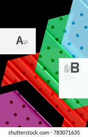 Colorful abstract shapes background. Minimalistic design