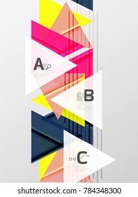 Colorful abstract shapes background. Minimalistic design