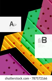 Colorful abstract shapes background. Minimalistic design