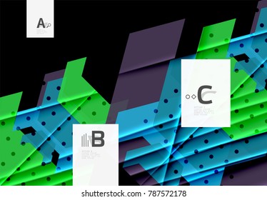 Colorful abstract shapes background. Minimalistic design