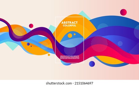 Colorful Abstract Shapes Background Vector