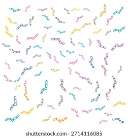 Coloridas Formas abstractas cayendo por la Ilustración vectorial de fondo sin patrón