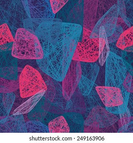 Colorful abstract shapes Seamless pattern