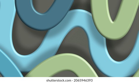 Formas abstractas coloridas con sombra en la ilustración de fondo
