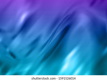 Colorful Abstract Silk Texture. Vector Illustration of Flowing Gradient Water