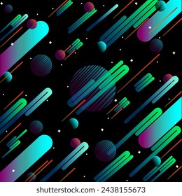 Colorful abstract space background design