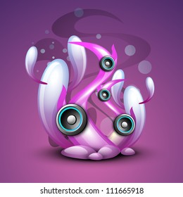 Colorful abstract speakers background. EPS 10.