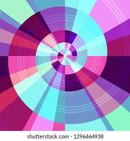 Colorful abstract spiral background - vector illustration