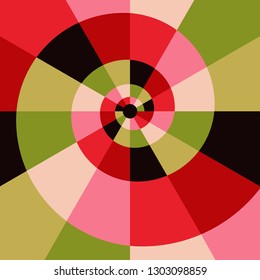 Colorful abstract spiral background - vector illustration