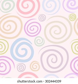Colorful abstract spiral background in vector illustration