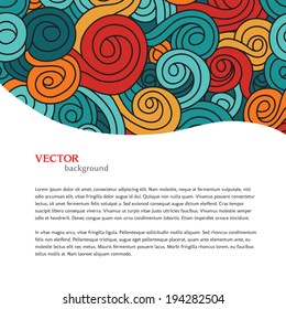 colorful abstract spiral pattern wallpaper background design