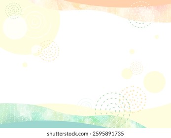 colorful abstract spring image frame