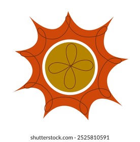 A Colorful and Abstract Star Design Featuring Beautiful Intricate Patterns and Shapes