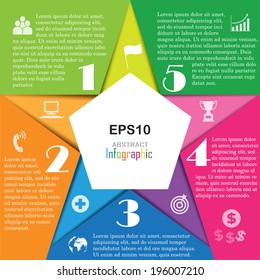 Colorful abstract star info graphics element, vector illustration, EPS10
