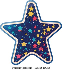 Farbiges abstraktes Sterndesign