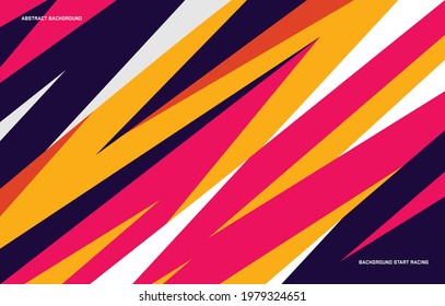 Colorful abstract start racing background