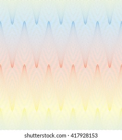 Colorful abstract striped texture. Bright zigzag rainbow lines. Endless repetitive backdrop. Seamless pattern for a background.