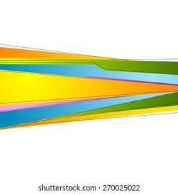 Colorful abstract stripes background. Vector design