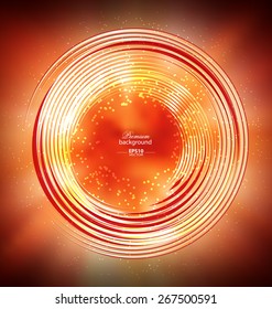 Colorful abstract sun background template for creative design