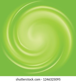 Colorful Abstract swirl gradient background in Titanite gemstone - Yellow green gradient themed illustration in vector