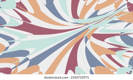 Colorful Abstract Swirl Pattern with Retro Aesthetic