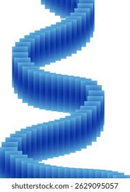 Espiral abstrato colorido com um efeito de gradiente suave, perfeito para designs digitais modernos, fundos e composições decorativas.