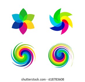 Colorful abstract symbol, vector design