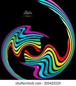Colorful abstract technology background for creative design