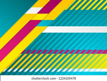 Colorful abstract technology corporate background. Vector design