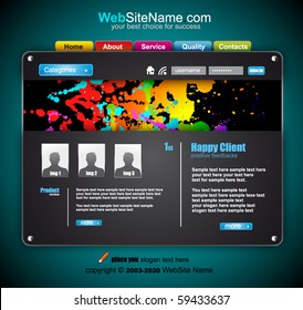 Colorful Abstract Technology Website template