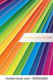 Colorful abstract template background design