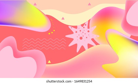COLORFUL ABSTRACT TEMPLATE BACKGROUND WITH GRADIENT MESH SHAPE LIQUID COLOR. GOOD FOR MODERN WALLPAPER ,COVER, POSTER DESIGN