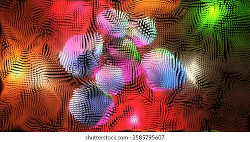 Colorful abstract texture created with Gradient flow and 3D structure imitate the movement of liquid or wind. Vibrant colors, volumetric waves and digital noise create a sense of depth and dynamics. I