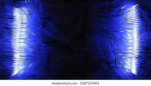 Colorful abstract texture created with Gradient flow and 3D structure imitate the movement of liquid or wind. Vibrant colors, volumetric waves and digital noise create a sense of depth and dynamics. I