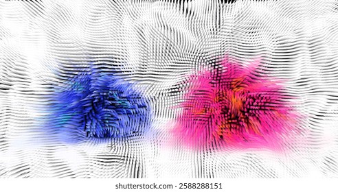 Colorful abstract texture created with Gradient flow and 3D structure imitate the movement of liquid or wind. Vibrant colors, volumetric waves and digital noise create a sense of depth and dynamics. I